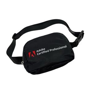 Adobe Certified Professional Black Nylon Fanny Pack, Belt Bag